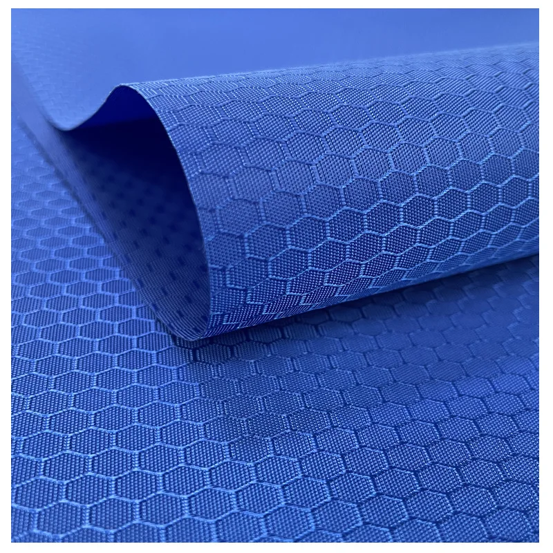 RECYCLED  POLYESTER 150D FOOTBALL RIPSTOP FABRIC WITH PU COATED FOR  TARPAULIN  MATERIAL