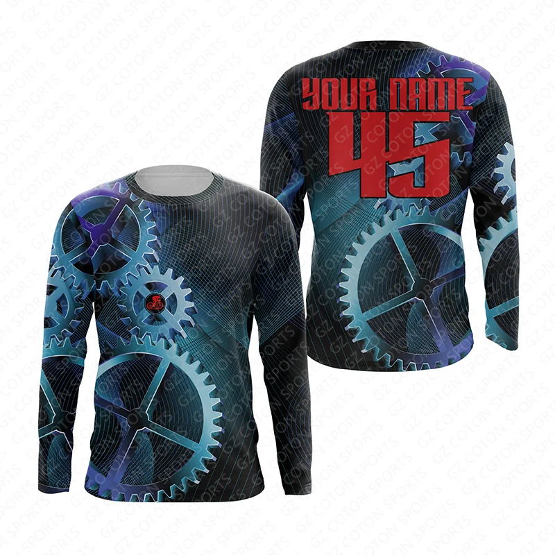 Custom men racing Cycling Jersey Wholesale Mountain Bike shirt MTB Downhill Jersey