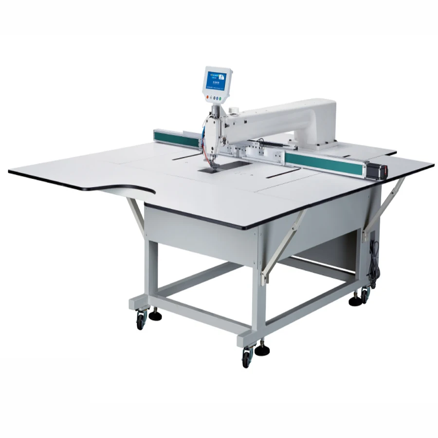 QK-R8-90 clothing industry 90x130cm double screw automatic  laser CNC intelligent pattern sewing machine