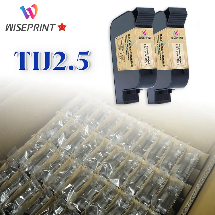 Wiseprint Quick-Drying Ink Cartridge Premium Multicolor Handheld Inkjet Printer TIJ Solvent Inkjet Cartridge