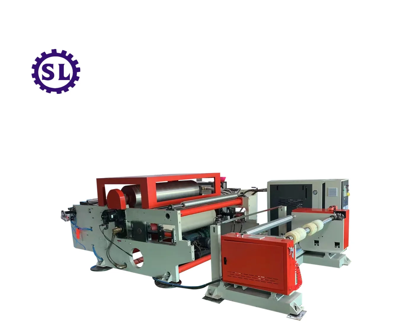 Easy Control High Efficiency Plc Auto Embossed Perforated Kitchen Towel Paper And Toilet Tissue Rolls Rewinder Machine Equipment