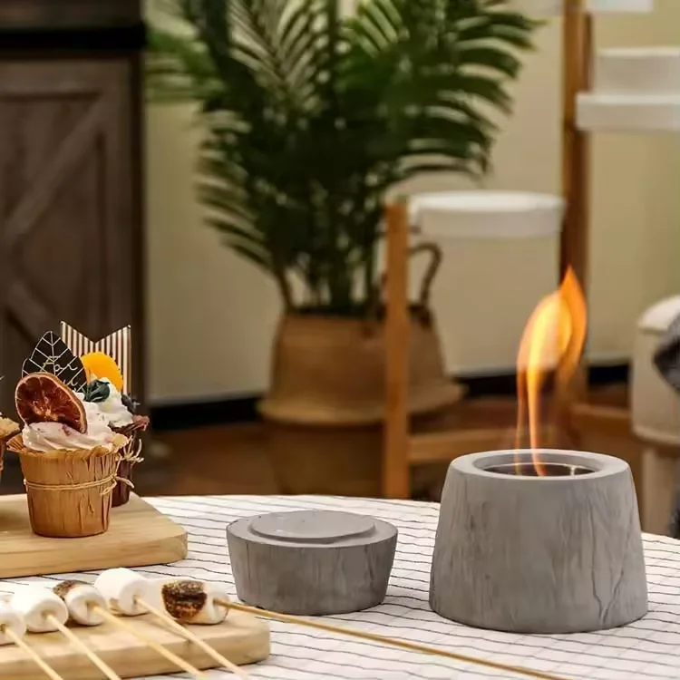 Ourwarm Rectangular Tabletop Outdoor Indoor fire pit table top fire pit Bioethanol fireplace tabletop fire pit for patio