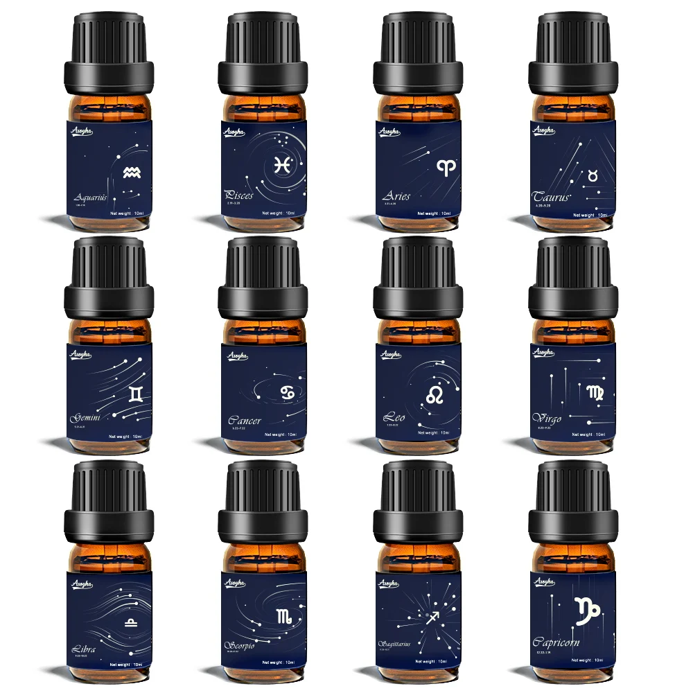 Custom Logo High Quality Concentrated Organic Aromatic Essential Oil Set For Multi Purpose
