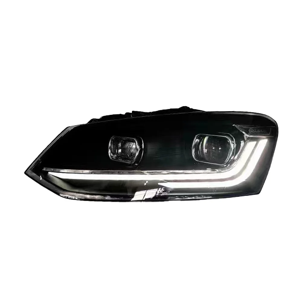 AKD Car Styling  For VW Polo 2011-2018 HeadLight 2022 Style Replacement DRL Daytime lights Lighthouse Projector Facelift