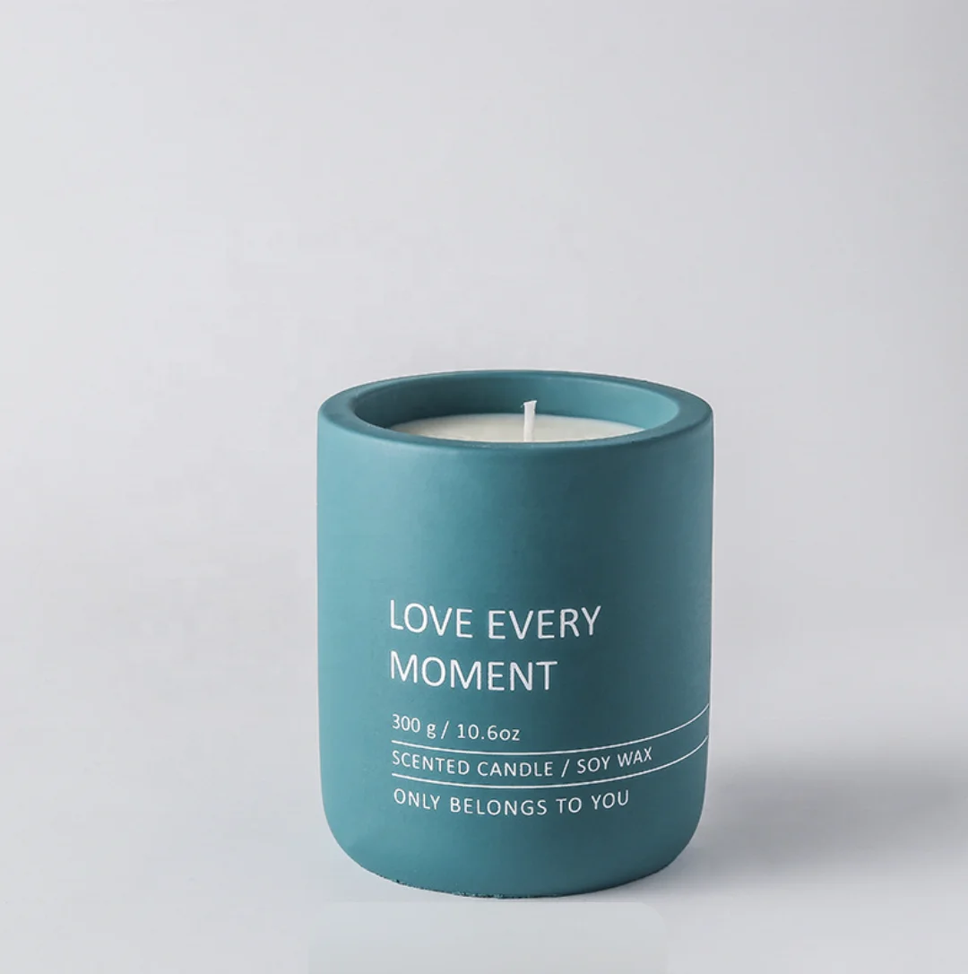 Promotive Gift Craft Cylinder Candle Jars Decorative Ceramic Home Luxury Unique Handmade candle jars