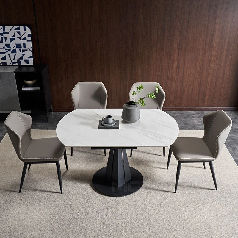 Table Dining Leather Extendable Daning Dinette 3 Tank Study Wall Restaurant Tv Pool Modern Cloth Natural Table Dining