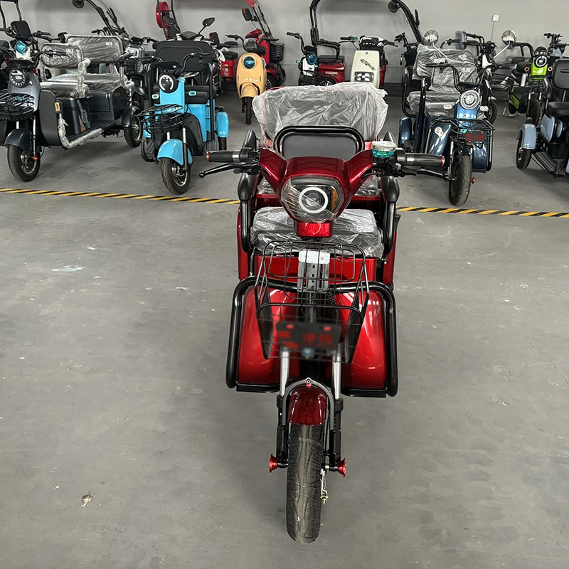 New product electric tricycle electric bike with cabin with fliping storage box for cargo passenger