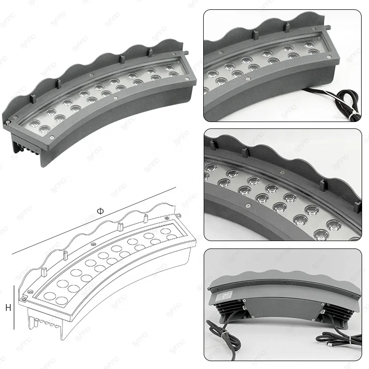 Led Corrugated Lamp 24v Outdoor Waterproof Ancient Building Roof Tile Light Pavilion Crescent Moon Glazed Tile Led Spotlight