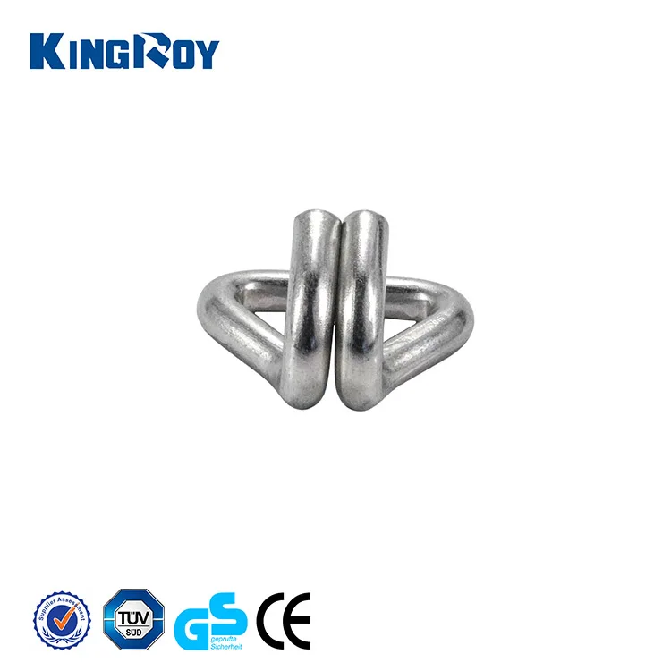 50mm white zinc plated double J hook for tie down strap