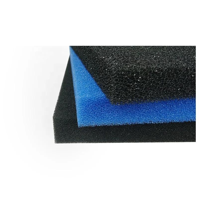Отправка по лучшей цене, фильтрующая губка 100X100X2cm 20/30/45 PPI с синим и черным цветом для бассейна