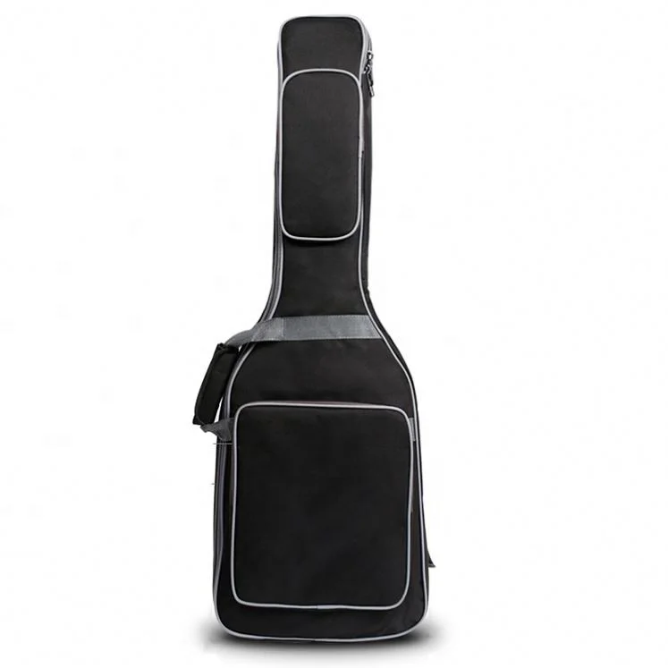 Professional High Quality 12Mm Foam Padding Electric Guitar Bag Oxford Waterproof Fabric Bass Soft Case