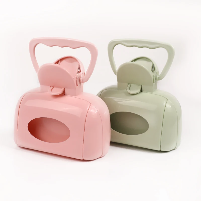 2023 Pet Outdoor Cleaning Tool Pet Poop Picker Plastic Folding Dog Pooper Scooper With Bags