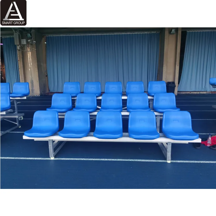 Wholesale Outdoor Fireproof Stadium Chairs Aluminum Bleachers Plastic Portable Gymnasium Bleachers