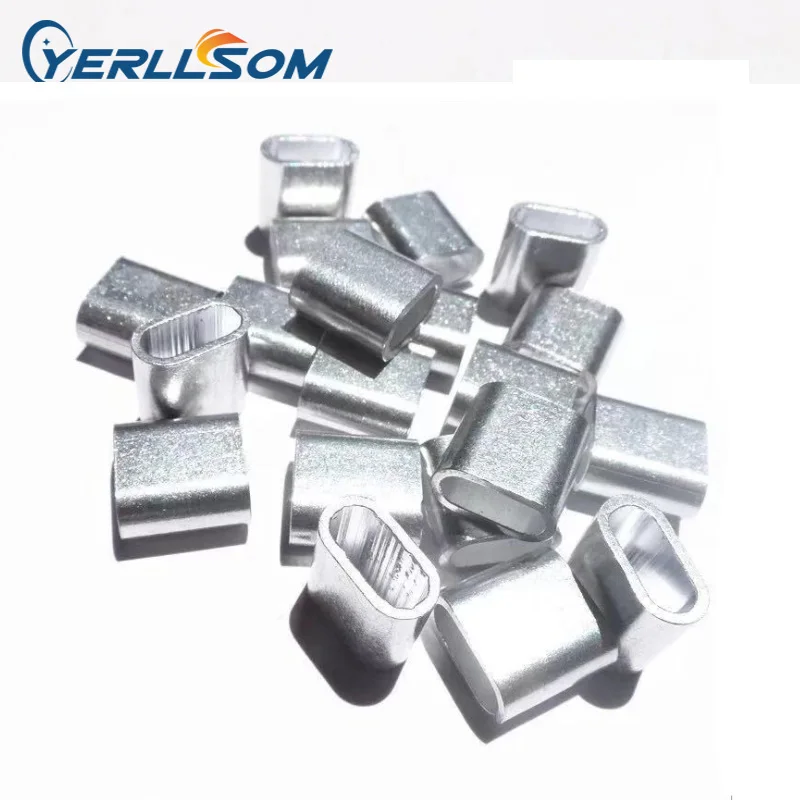 YERLLSOM Eco-friendly  Two Way Adjustable Aluminum Tube Buckle Metal Clip Lock For Event Wristbands Y22050606