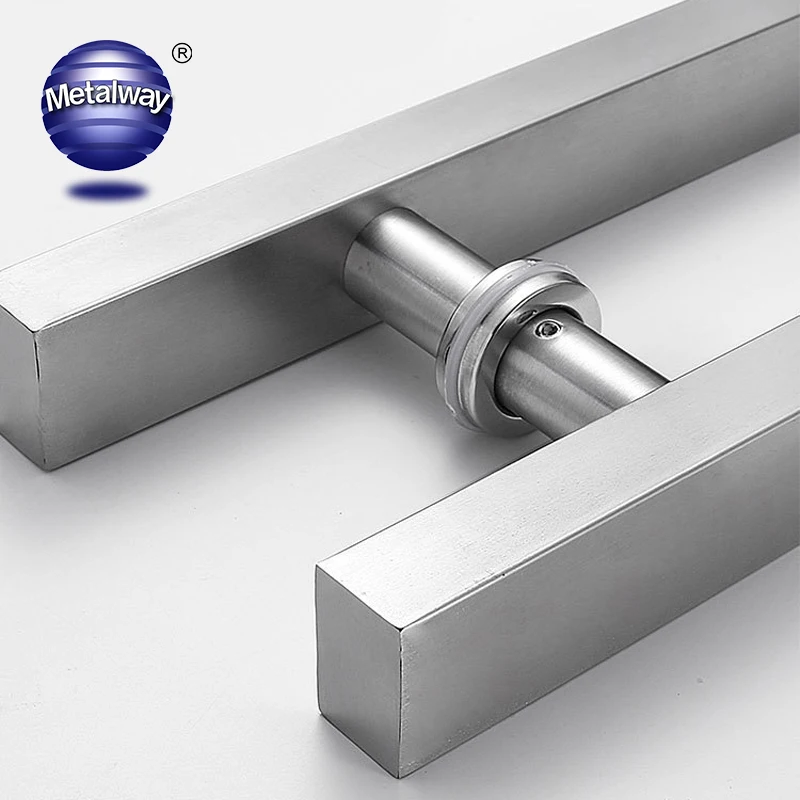 China Supplier 304 Stainless Steel Slide Bathroom Shower Interior Pull Glass Door Handle