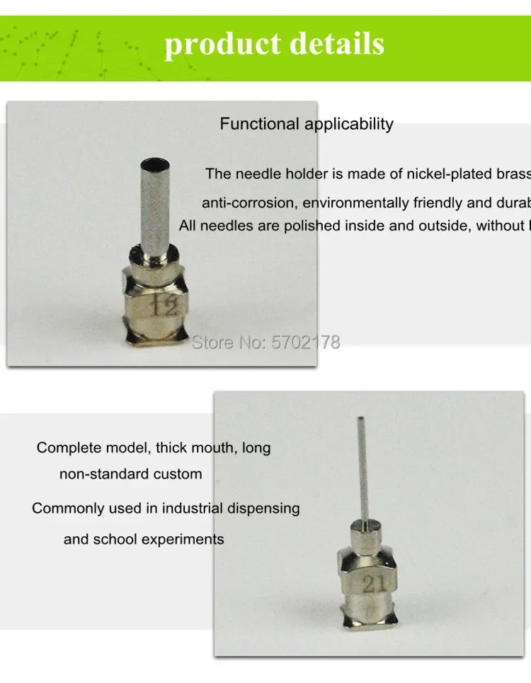 High Precision All Metal Blunt Stainless Steel Dispensing Needles With Good Price