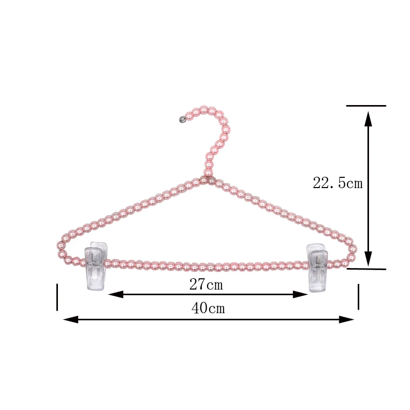 
40CM Top quality and popular clothes hangers with clip Clip cloth hangers Cloth hanger clips 