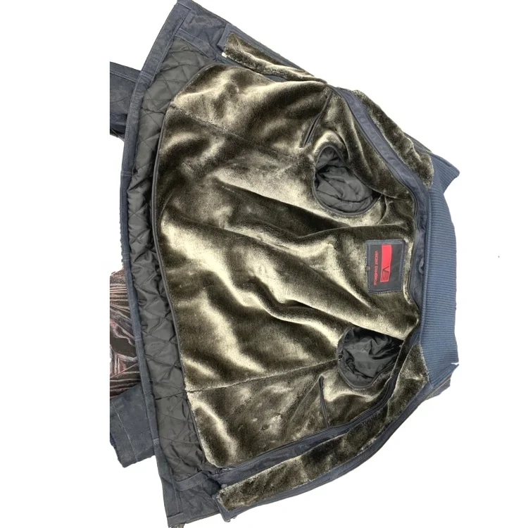 
OEM high quality overcoat thicken leather sports outdoor wind proof jacket 