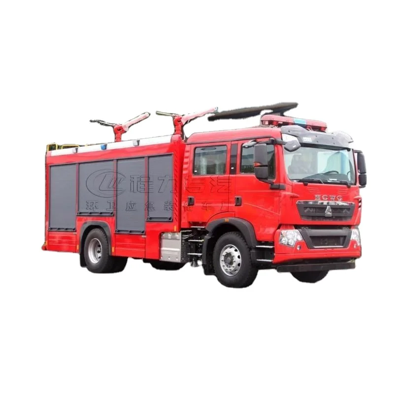 HOWO Heavy-duty fire trucks 2024 Hot item Fire Truck Dry powder Foam fire truck for sale worldwide