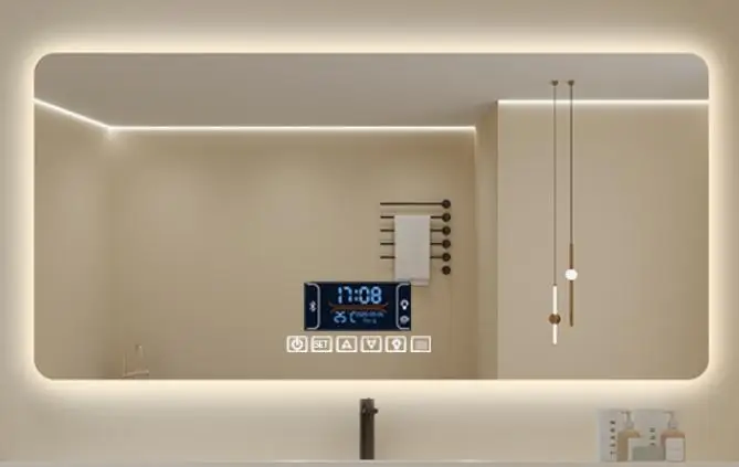 Samiyah Wholesale Easy installation Waterproof Led Bathroom mirror Frameless Smart Mirror Screen with Functions Customized