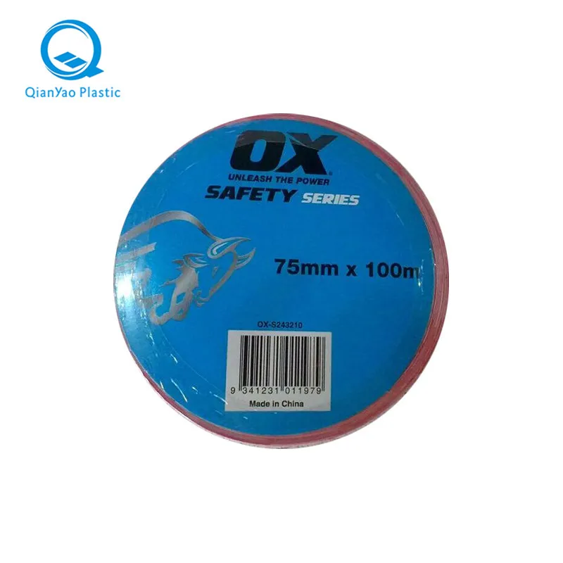 Fast Delivery Free Sample Non-adhesive Plastic Pe Film Strong Construction Danger Areas Marking Barricade Caution Tape