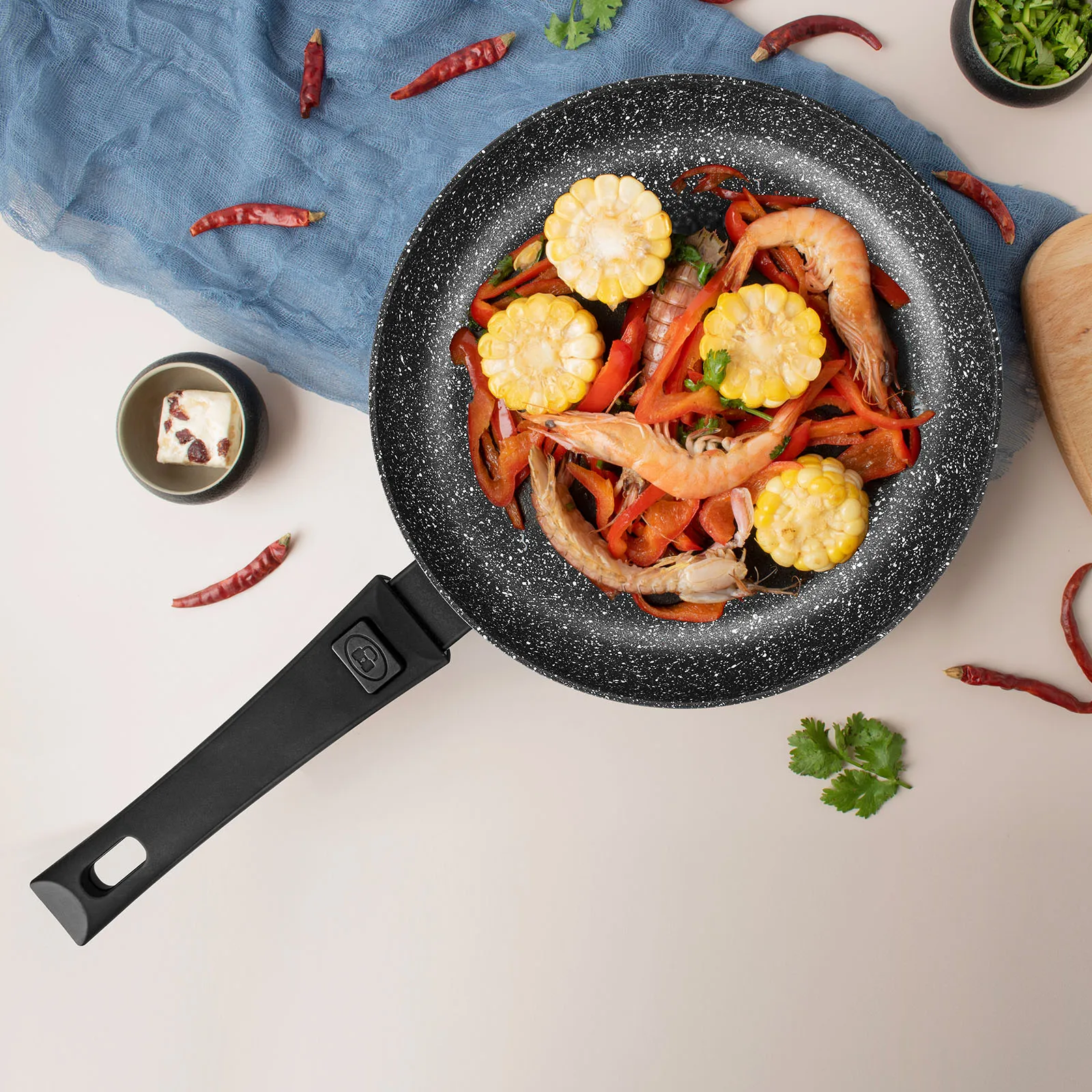 FISSMAN кухонные поддоны для выпечки съемная ручка кухонный горшок готовки алюминиевые антипригарные