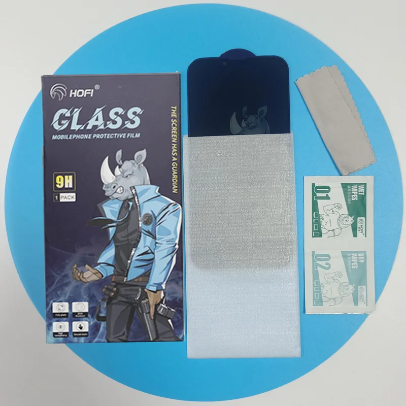 HOFI high quality anti spy privacy mobile cell phone factory tempered glass screen protector for iphone 11 12 13