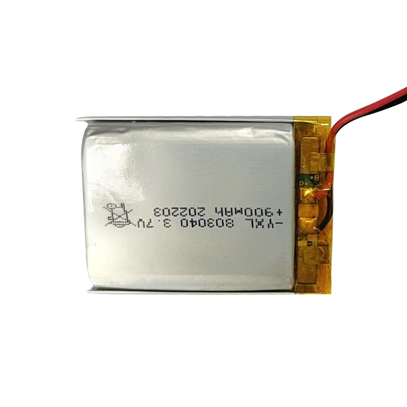 original manufacturer polymer  lithium ion battery full capacity  customized smart watch earphone  battery 3.7V 900mah YXL803040