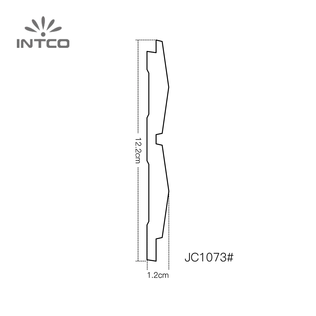INTCO Home Decorative Easy Install Plastic Cornice Indoor Wall Decoration Waterproof 3D PS Wall Panel