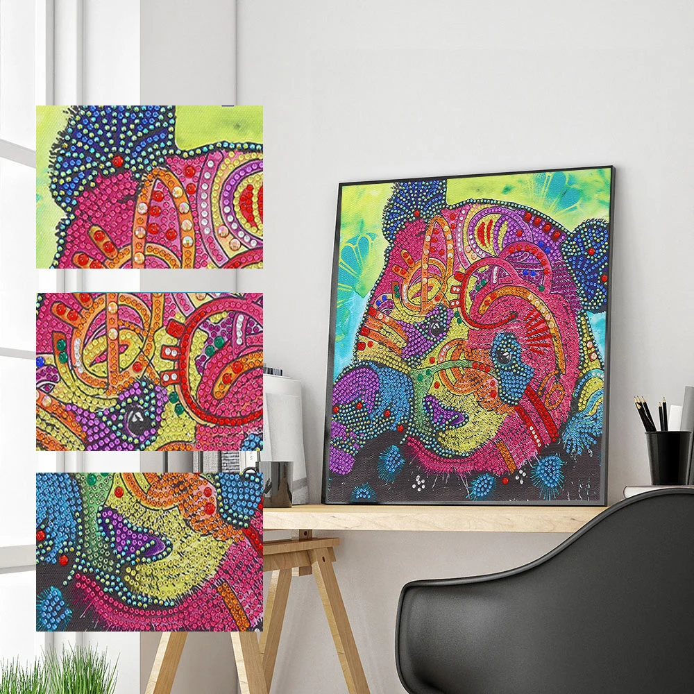 3D Diamond Painting Animal Panda DIY Complete Rhinestone Drills Cross Stitch Kits Square Round Diamond Embroidery