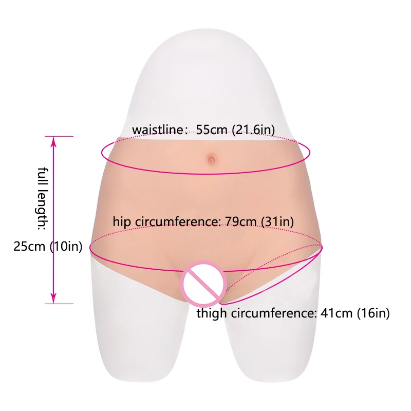 Transgender Silicone Vagina Panties For Buttocks Enhancement And Crossdressers With Antislip Silicone Drag Queen