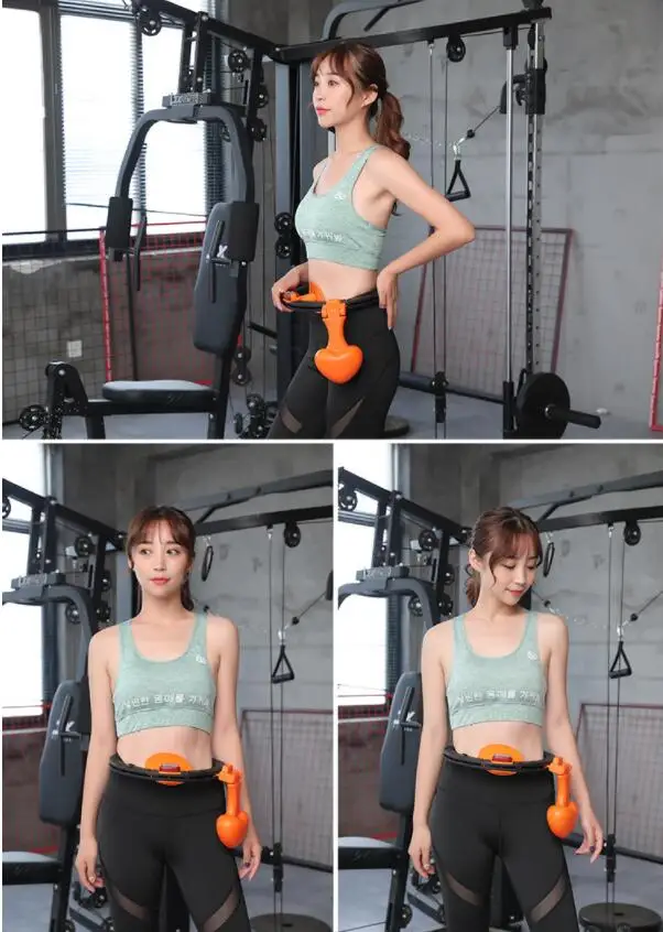 
dropshipping hula ring Smart Hula With Fat Burning Ball Surround Massage Sport Hoop 