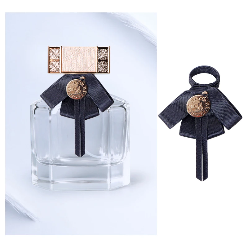 Mafolen Custom Gift Wrapping With Elastic Loop Pre Tie Perfume Bottle Neck Decoration Mini Ribbon Bows Ties
