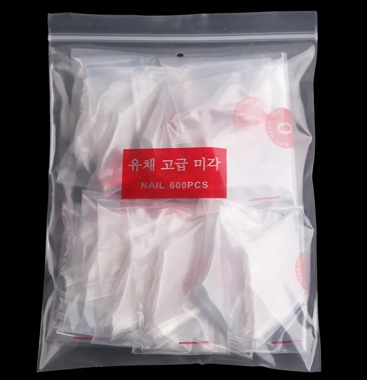 Professional nail extension French Tips Extra Long Stiletto False Nails  For Salon Tips 10 different sizes 600pcs/bag