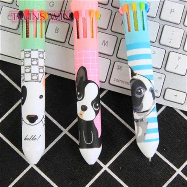 2021 cute custom little dog 10 color advertisement of ballpoint pen284