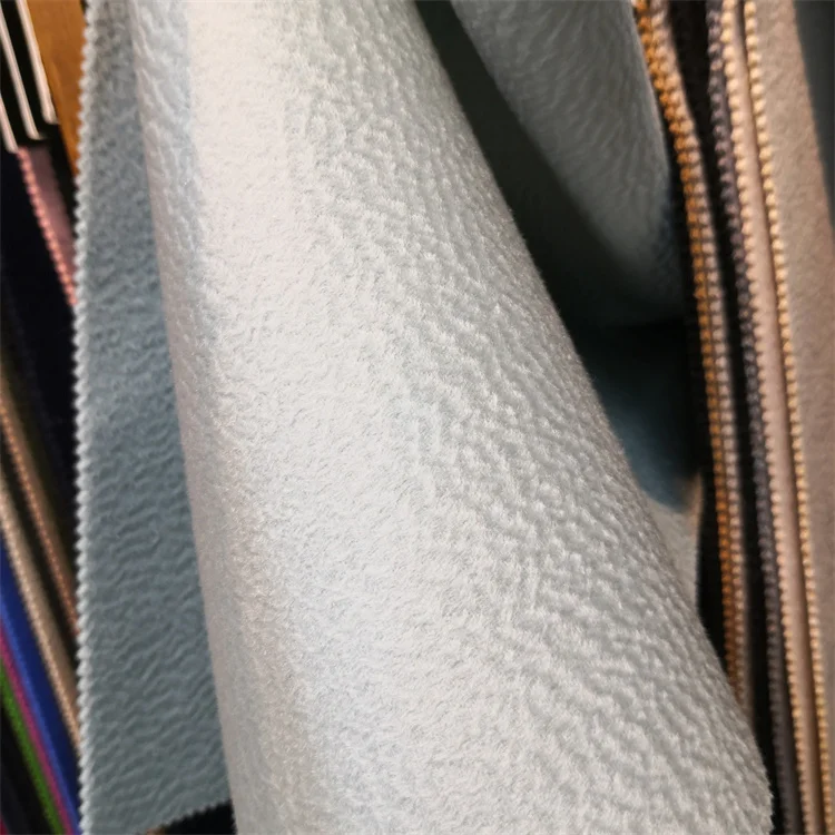 Water Ripple non-dyeing natural coffee color cashmere lady coat fabric warm lithe commuting routine