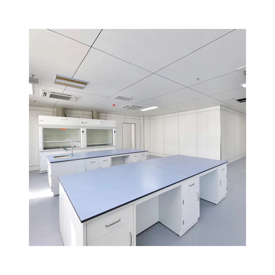 Customized laboratory equipment steel work bench hospital island lab bench