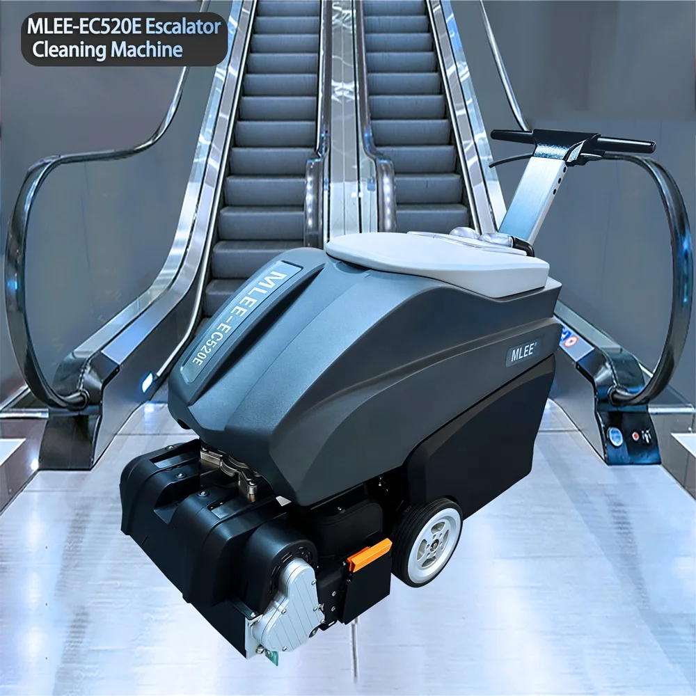 MLEE-EC520E Wet Dry Automatic Escalator Roller Scrubbing Machine Electric Cable Escalator Cleaning Machines