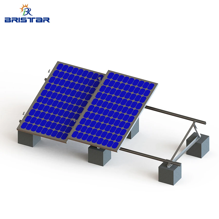 BRISTAR solar panels system flat roof tesla tile klips 100watt for house tiles solar