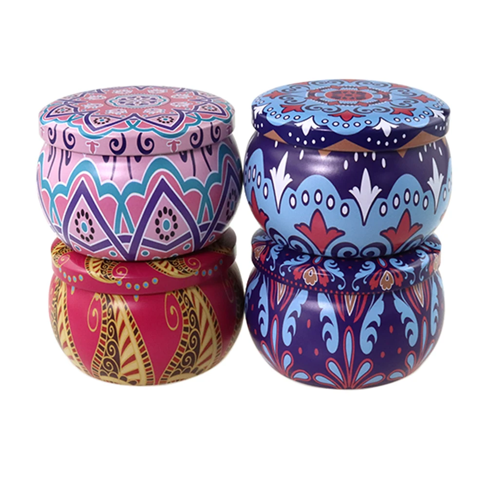 High Sales Low Price Round Empty Decorative Tins And Lids Candle Candy Gift Containers Organic Fragrance