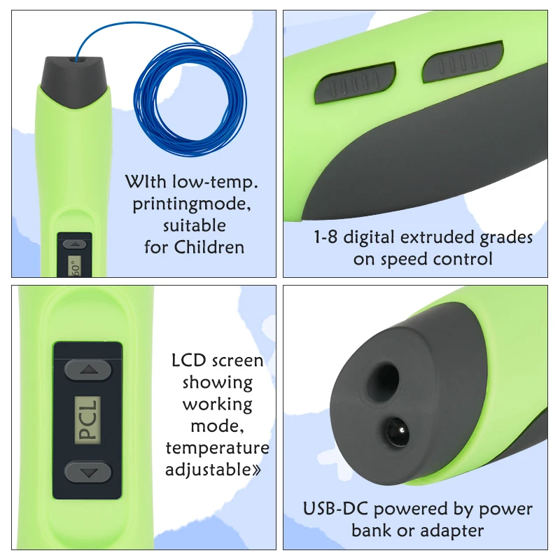 SUNLU 3D Printing Pen Christmas Gift for Children with LCD Screen 3D Print Pen