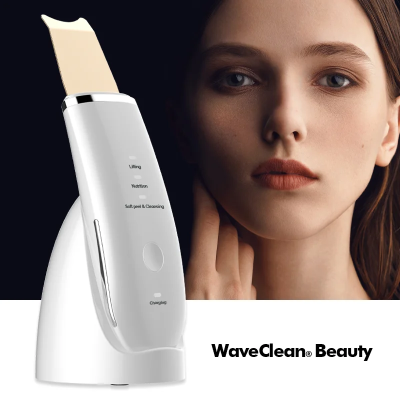 Factory Wholesale Home Use Beauty Equipment Ultrasonic Rubber Peeler Skin Scrubber Technology Deep Cleaning