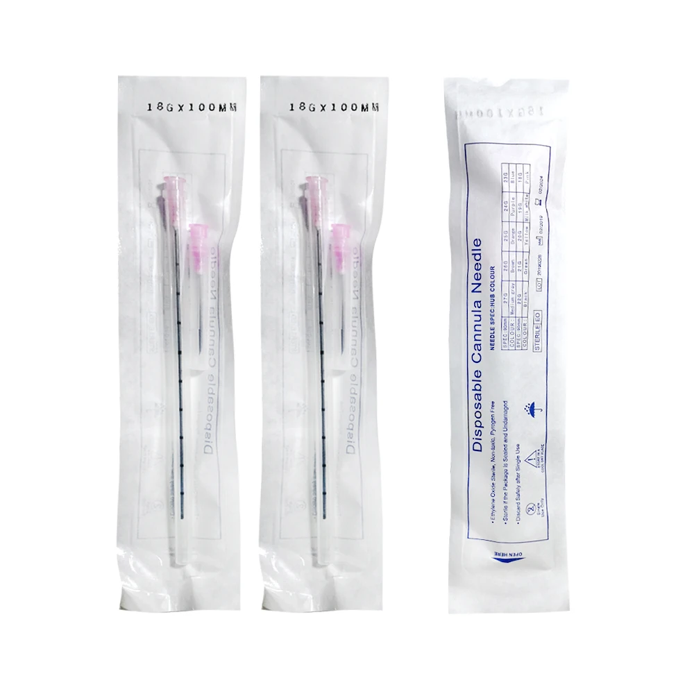 Disposable Medical Sterile Blunt Tip Needle 18g 21g 22g 25g 27g Fine Micro Cannula Needle