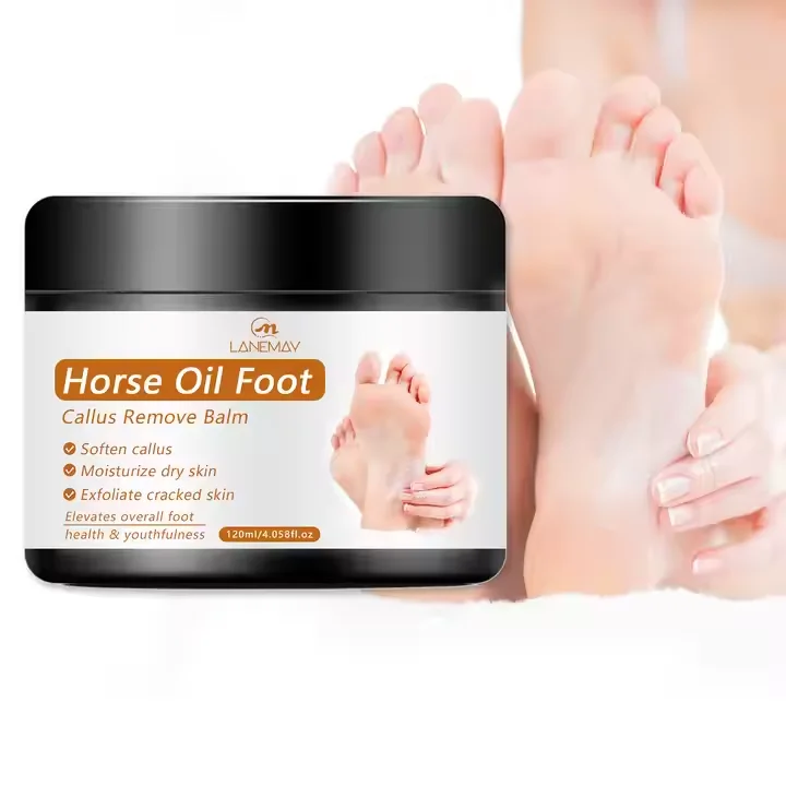 Private Label Wholesale Organic Refined Shea Butter Horse Oil Foot Cream Moisturiizing Skin Care Callus Remover Balm