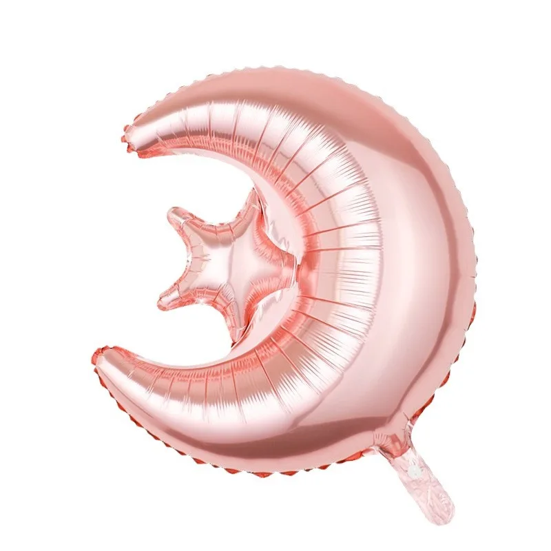 2024 New Year Hajj Mubarak Balloon Ramadan Party Balloon Moon Star Mubarak Foil Balloon