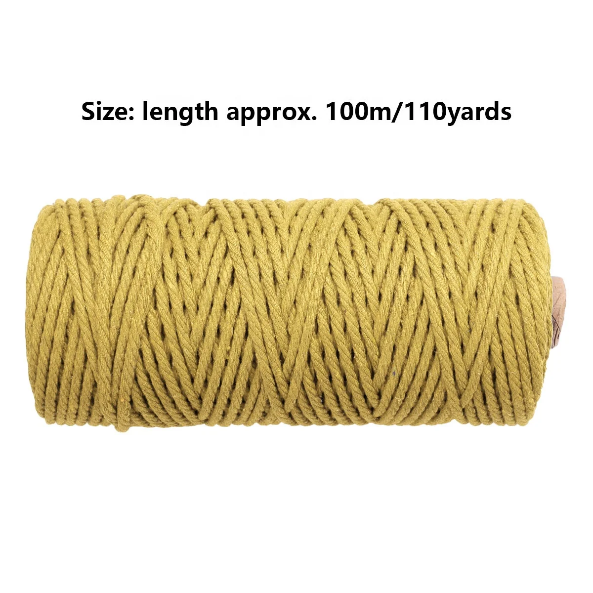 
Cotton Cord Colorful Cord Rope Natural 4 Strand Twisted Craft Macrame String DIY Home Textile Wedding Decorative Supply 