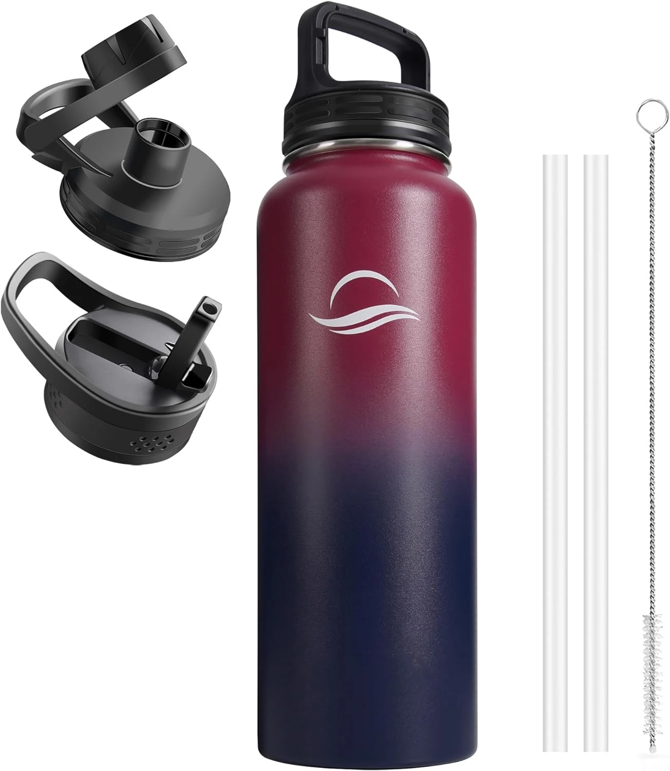 40oz Insulated Stainless Steel Vacuum Sports Flask Jugs Leakproof Metal Thermos Flask Gym Camping Direct Drinking Applicable