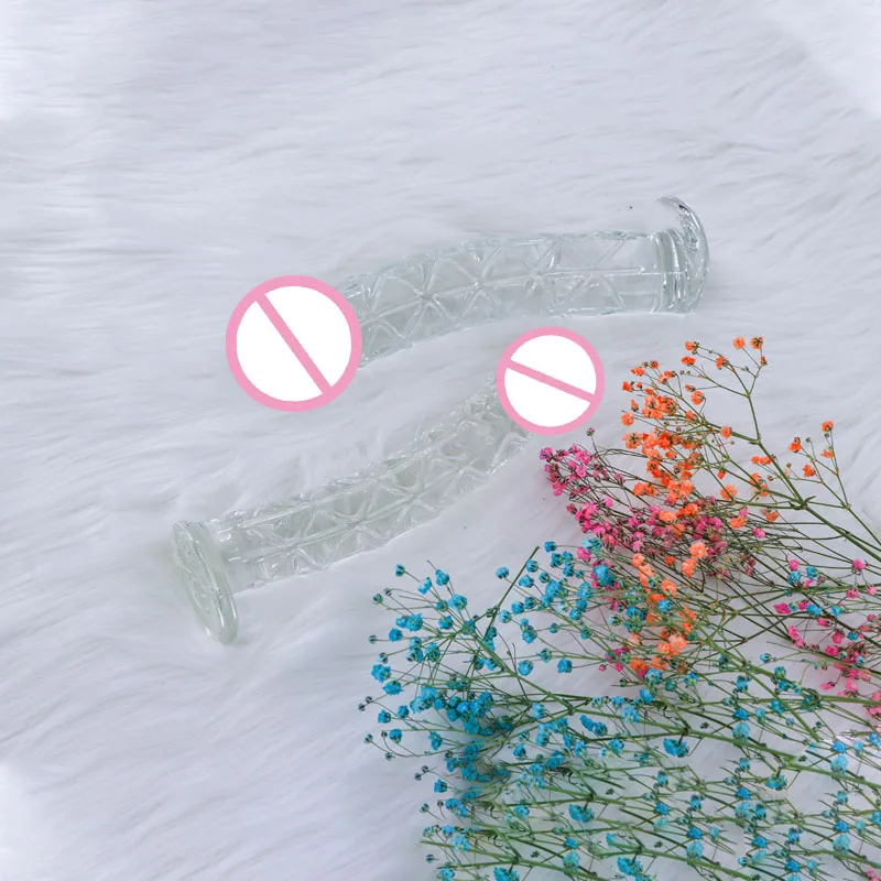 Fully Stocked Sex Toy Extra Long Pyrex Crystal Glass Anal Plug Dildo