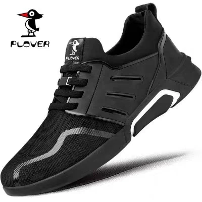 Stocklot New Stylish Black Sneakers Sport Footwear Knitted Mens Shoes Casual