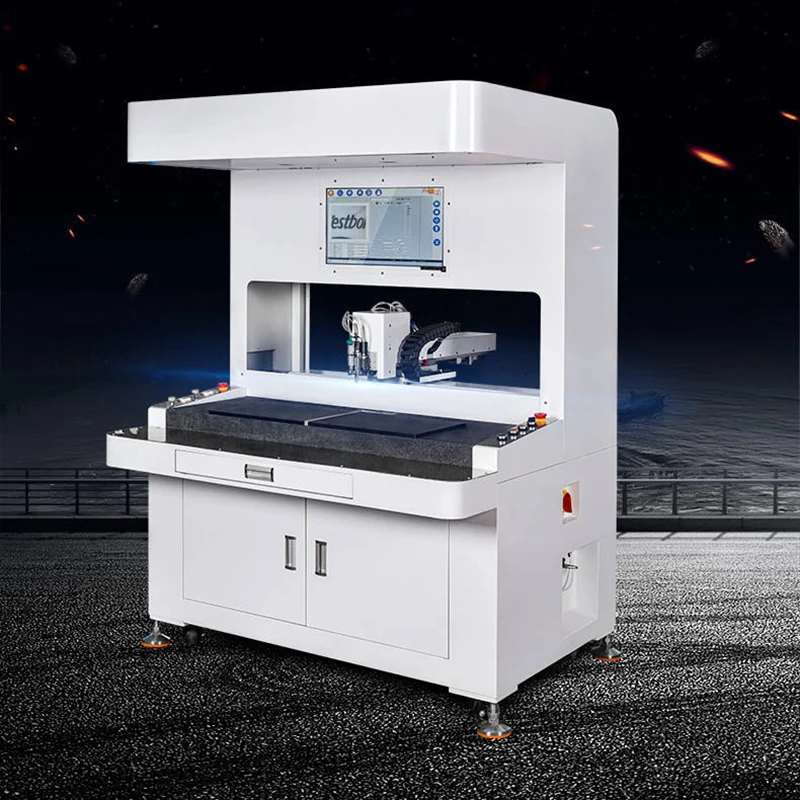 Floor type visual screw pump precision dispensing machine/Auto glue robot with visual positioning system